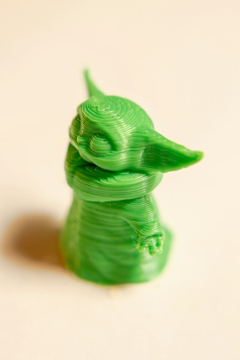Zelená 3D tištěná figurka